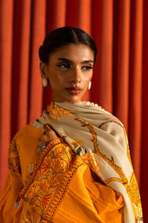 Unstitched Winter Slub 3 Piece Suit